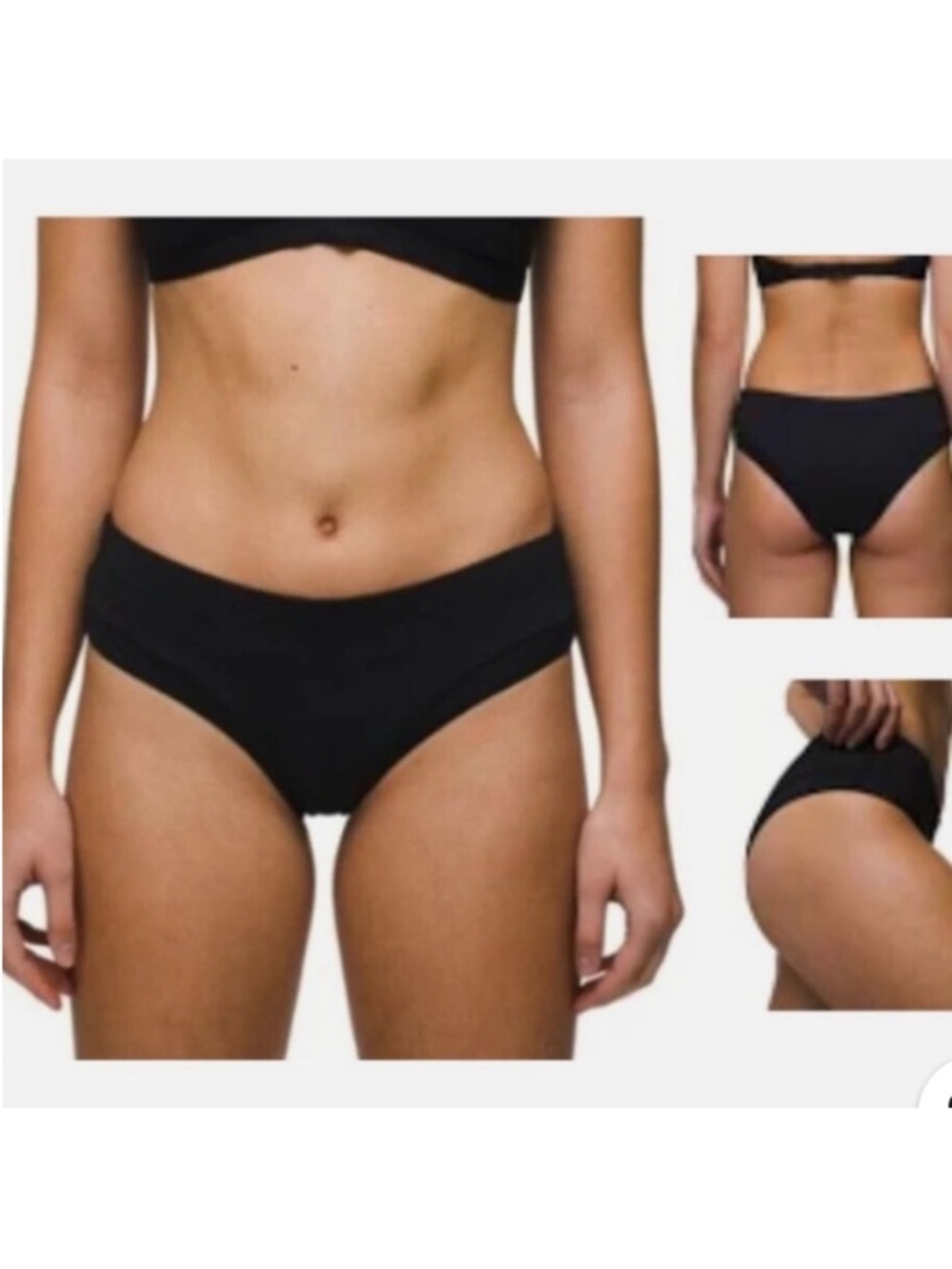 Prana Upswell Bikini Bottoms Black Size XS
